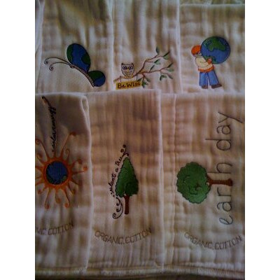 Barbaras Earth Day Burp Cloths