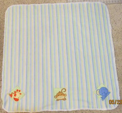 Colleen Monkey Friends Applique Blocks Blanket